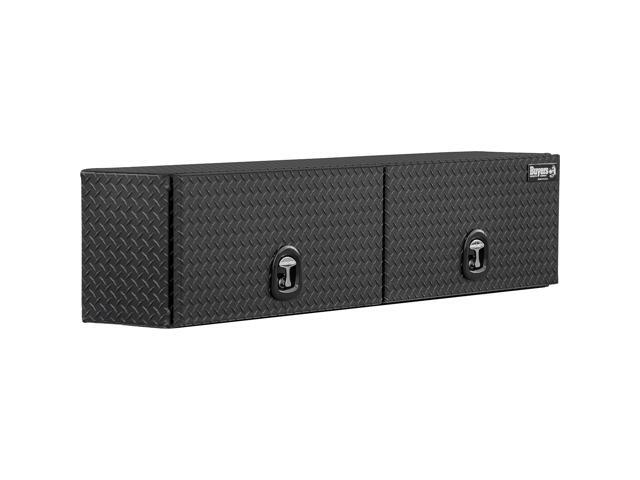 Buyers Products, 16x13x88 Matte Black Aluminum Topsider, Width 16 in, Material Aluminum, Color Finish Diamond Plate Matte Black, Model# 1722356