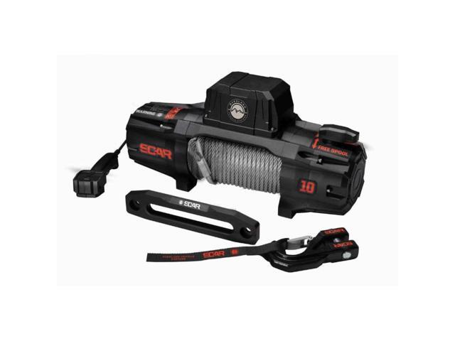Overland Vehicle Systems Scar 10 Off Road Recovery Winch 10,000lb with Steel Cable and Wireless Remote