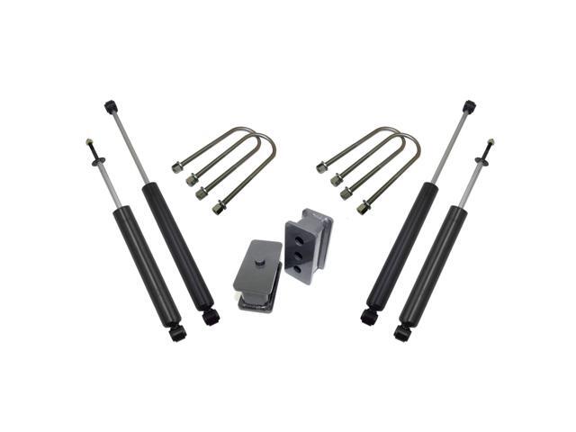 Maxtrac Suspension 902225S Suspension Lift Kit Component (2.5In Blocks / 3.562In U-Bolts, Maxtrac Shocks 1800Sl & 2900Ll)