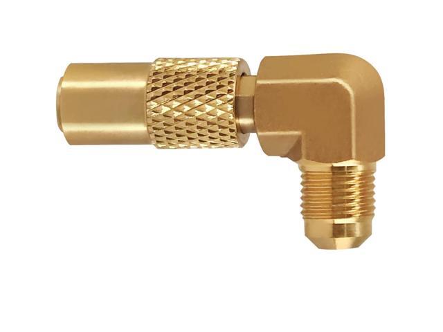 Flame King FK-GRD-ELB-1 Propane Elbow Adapter with 3/8' Male Flare for 17' or 22' Blackstone Griddle, Brass
