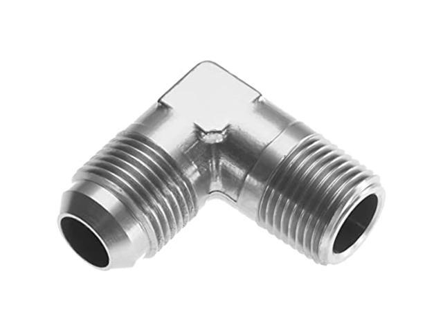 Red Horse Performance 822-08-04-5 -08 90 Degree Male Adapter To -04 (1/4') NPT Male - Clear
