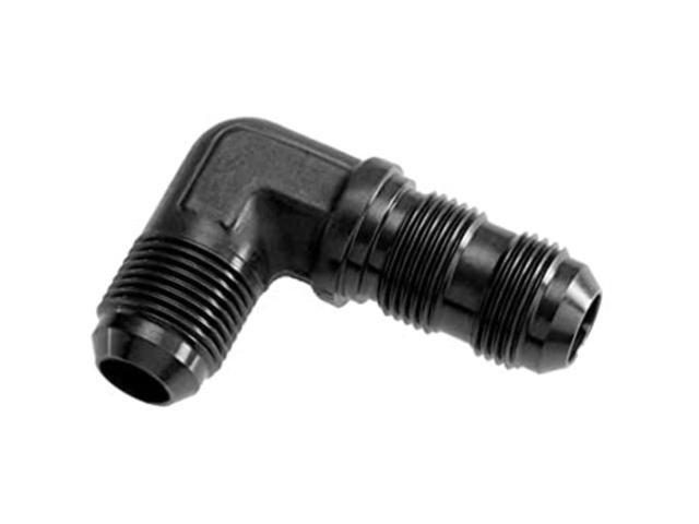Red Horse Performance 833-06-2 Fuel Hose Fitting (-06 90 Degree Male An/Jic Bulkhead Adapter - Black), 1 Pack