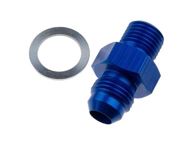 Red Horse Performance 8262-08-04-1 -08 Male AN/JIC Flare To 1/4'NPSM Transmission Fitting -Blue-2Pcs