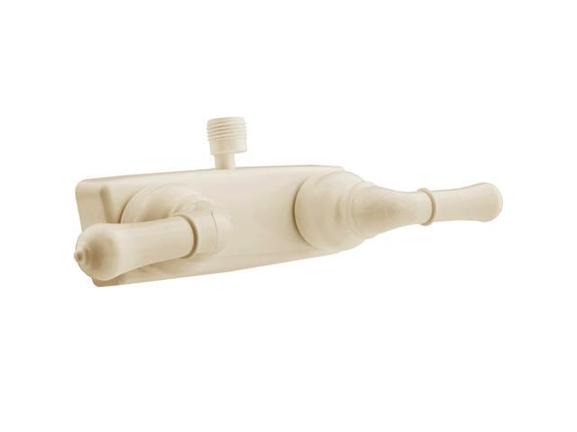 Dura Faucet (DF-SA100C-BQ) RV/Motorhome Shower Faucet Valve Diverter with Easy Turn Handles (Bisque Parchment)