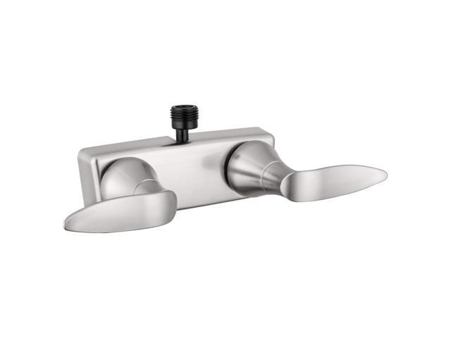 Dura Faucet DF-SA100LH-SN RV Shower Faucet Valve Diverter with Winged Levers (Satin Nickel)