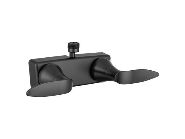 Dura Faucet DF-SA100LH-MB RV Shower Faucet Valve Diverter with Winged Levers (Matte Black)