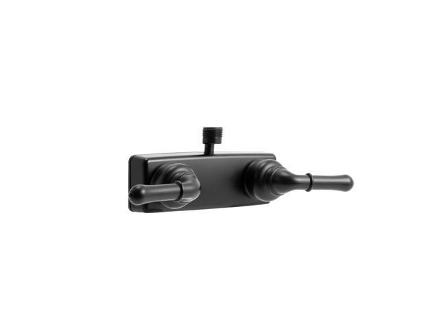 Dura Faucet DF-SA100C-MB RV Shower Faucet Valve Diverter with Classical Handles (Matte Black)