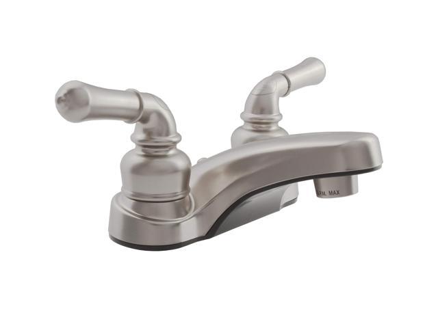 Dura Faucet DF-PL700C-SN RV 2-Hole Bathroom Faucet with Classic 2-Handles (Brushed Satin Nickel)