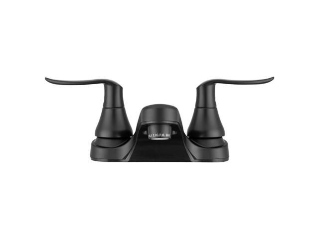 Dura Faucet DF-PL700LH-MB RV Bathroom Faucet with Winged Levers (Matte Black)