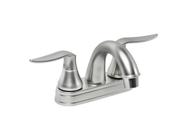 Dura Faucet Elegant Arc Spout RV Lavatory Faucet - Brushed Satin Nickel