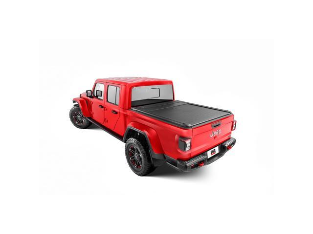 EGR RollTrac Electric Retractable Tonneau Cover - Compatible with Jeep Gladiator with 5.0 Bed (2020-24 Models) - Aluminum Bed Cover - RT039031E