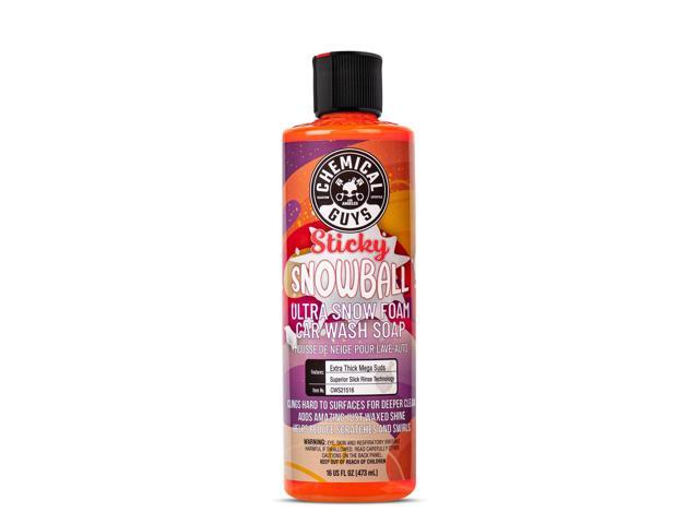 Chemical Guys CWS21516 Sticky Snowball Ultra Snow Foam Car Wash Soap (Works with Foam Cannons, Foam Guns or Bucket Washes) Safe for Cars, Trucks,...
