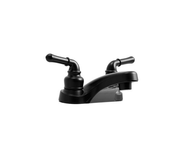 Dura Faucet DF-PL700C-MB RV 2-Hole Bathroom Faucet with Classic 2-Handles (Matte Black)