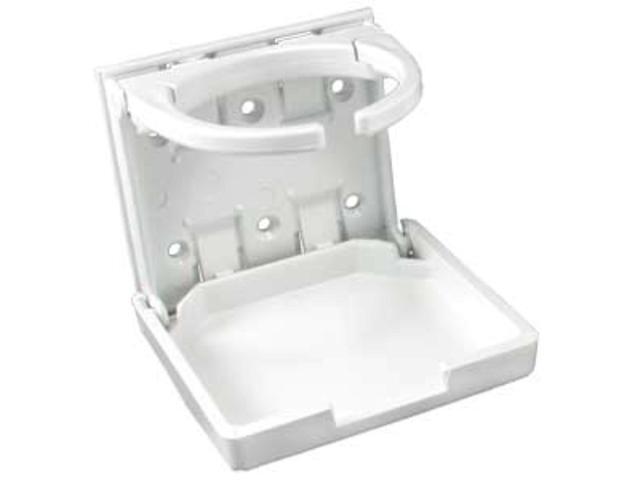 JR Products 45624 White Adjustable Cup Holder