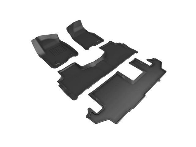 3D MAXpider Compatible with CHEVROLET SUBURBAN 8-SEAT 2021-2025 KAGU BLACK R1 R2 R3