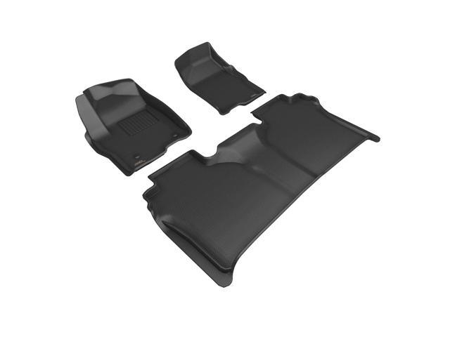 3D MAXpider Compatible with CHEVROLET SILVERADO 1500 CREW CAB 2019-2026 / 2500HD / 3500HD 2020-2026 BUCKET SEATS, KAGU BLACK R1 R2 (VINYL FLOOR,...