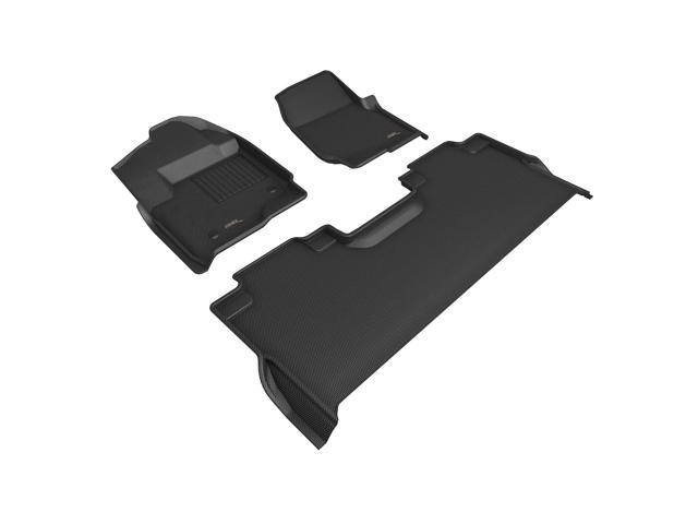 3D MAXpider Compatible with FORD F-250/350/450 CREW CAB 2017-2026 BENCH SEAT, KAGU BLACK R1 R2 (W/ UNDERSEAT STORAGE)