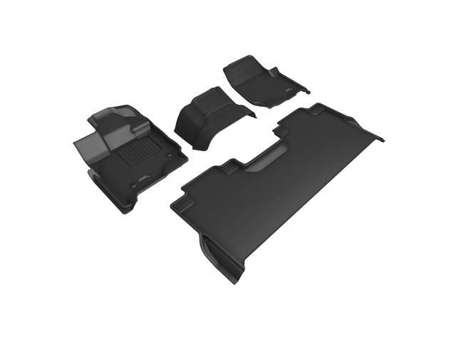 3D MAXpider Compatible with FORD F-150 SUPERCREW 2021-2026 BENCH SEAT, KAGU BLACK R1 R2 (VINYL FLOOR, W/UNDERSEAT STORAGE)