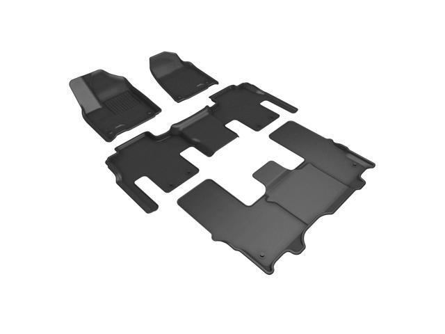 3D MAXpider Compatible with JEEP WAGONEER 8-SEAT 2022-2026 KAGU BLACK R1 R2 R3
