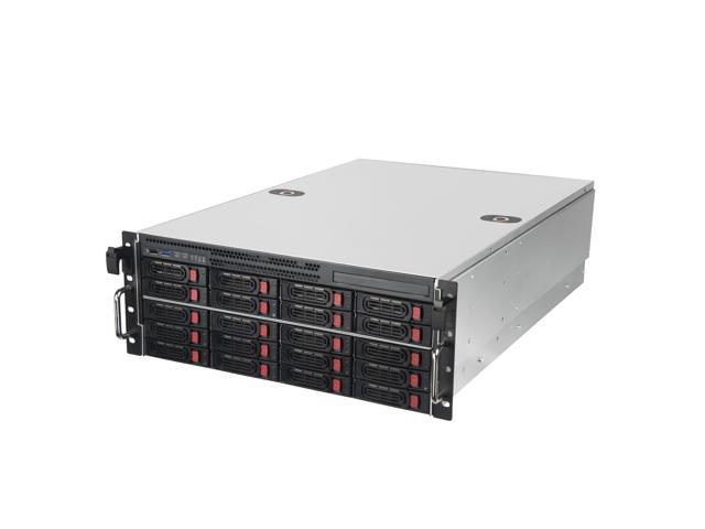 4U 20-bay 2.5' / 3.5' HDD / SSD rackmount storage server chassis with Mini-SAS HD SFF-8643 12 Gb/s interface