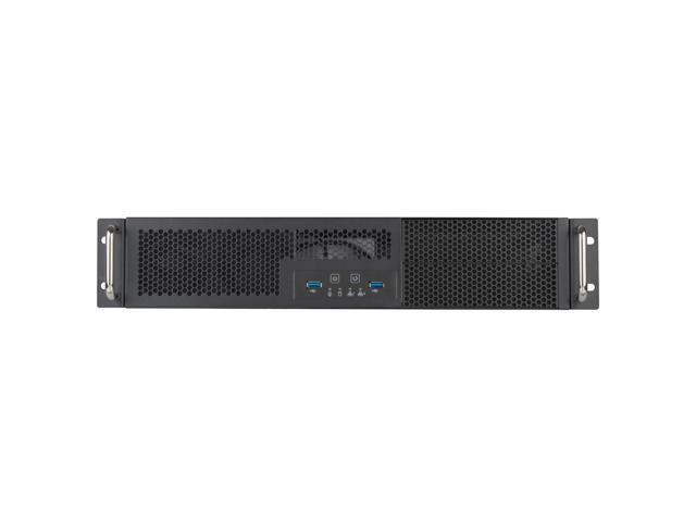 Silverstone RM23-502-MINI 2U dual 5.25' drive bay Micro-ATX rackmount industrial server chassis with USB 3.1 Gen1 interface