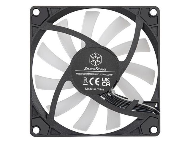 Silverstone Air Slimmer 90 ARGB Enhanced performance 92mm slim fan with PWM and ARGB lighting effect