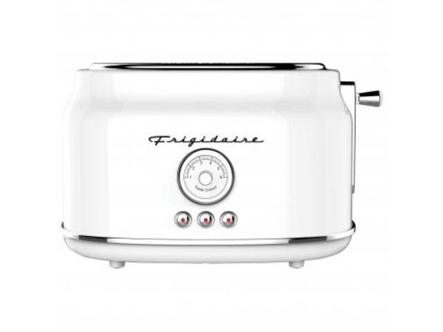 Frigidaire ETO102-WHITE 2-Slice 900-Watt Retro Stainless Steel Toaster (White)