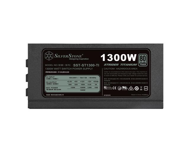 1300W, ATX, single +12V rails with 66A output, Silent 120mmFan with 18dBA, efficiency 80Plus Titanium certification, Modular cable, 150mm depth,...
