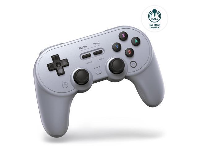 8BitDo - Pro 2 Bluetooth Controller for Switch, Windows, macOS, Android and Steam Deck with Hall Effect Joysticks - Gray - image 2