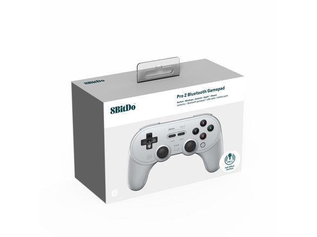 8BitDo - Pro 2 Bluetooth Controller for Switch, Windows, macOS, Android and Steam Deck with Hall Effect Joysticks - Gray - image 4