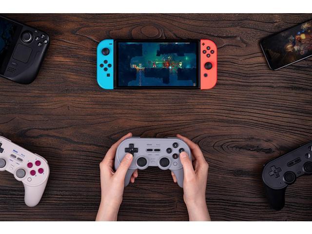 8BitDo - Pro 2 Bluetooth Controller for Switch, Windows, macOS, Android and Steam Deck with Hall Effect Joysticks - Gray - image 5