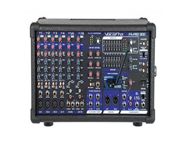PA-PRO-900-BT - 900W Professional P. A. Mixer with Bluetooth receiver