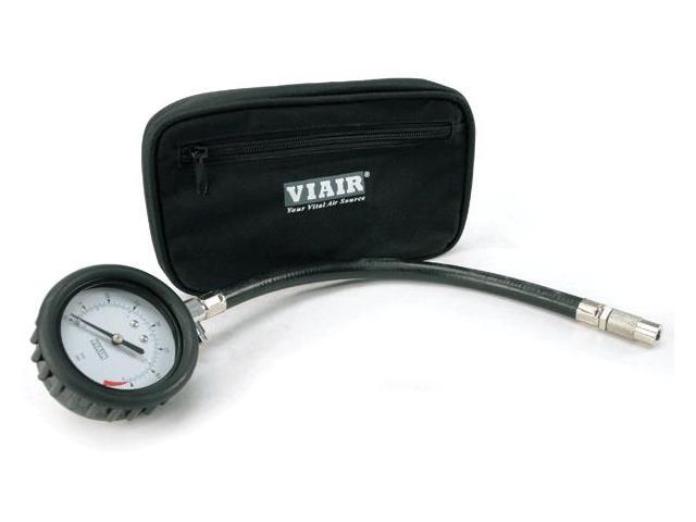 VIAIR 90073 2.5' Tire Gauge with Hose (0 to 100 PSI - Storage Pouch)