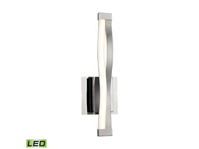 Photos - Chandelier / Lamp Twist 6 Watt LED Wall Sconce In Aluminum And Chrome WSL1351-10-98