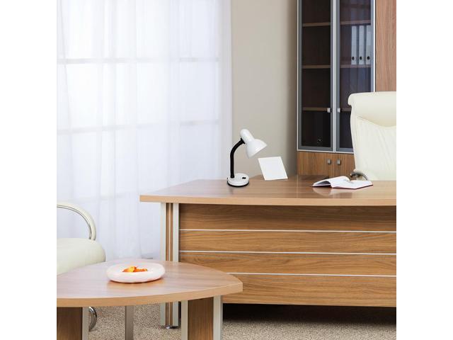 Simple Designs Basic Metal Desk Lamp with Flexible Hose Neck