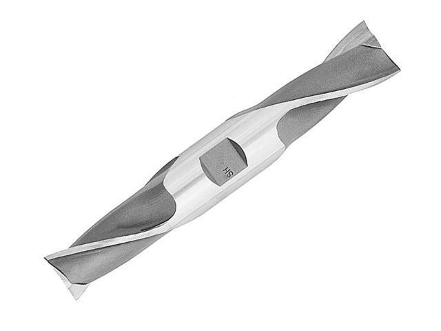 Drill America DWCT Series High-Speed Steel End Mill, Polished Finish, 2 Flute, Square End, 1/2' Cutting Length, 13/64' Cutting Diameter, 3-1/8'...
