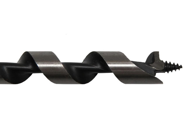Drill America DMS73-0007 Carbon Steel Auger Bit, Polished Finish, Spiral Flute, 5/8' Size, 7' Length (Pack of 1)