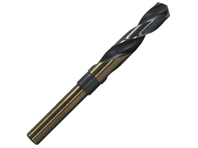 Drill America KFD1008-SET KFD 8 Piece High-Speed Steel Silver and Deming Drill Bit Set in Metal Case, Black/Gold Oxide Finish, 1/2' Round Shank,...