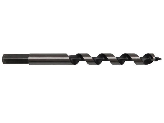 Drill America DMS73-1060 Carbon Steel Ship Auger Bit, Polished Finish, Spiral Flute, 1' Size, 18' Length (Pack of 1)