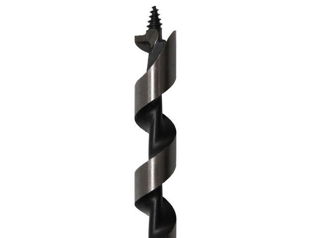 Drill America DMS73-1090 Carbon Steel Ship Auger Bit, Polished Finish, Spiral Flute, 1-3/8' Size, 18' Length (Pack of 1)