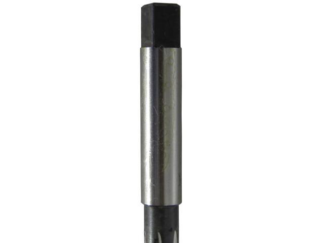Drill America DWRRADJ Series Qualtech High-Speed Steel Adjustable Hand Reamer, Straight Flute, Round with Square End Shank, Black Oxide Finish, N...