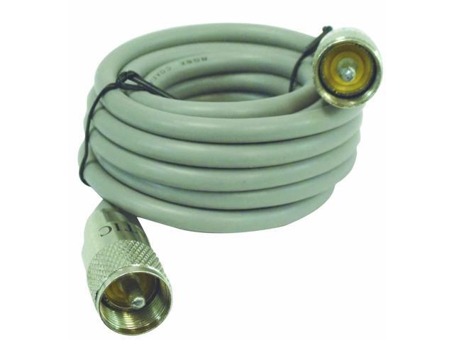ASTATIC - RG8X 9' GREY COAX CABLE WITH PL259 CONNECTORS ON EACH END