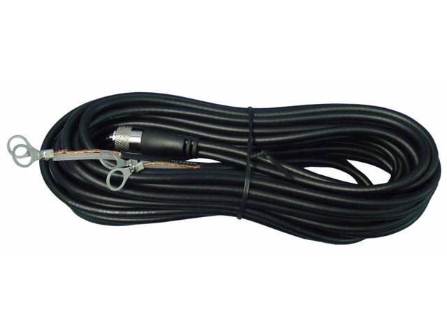 18' CO-PHASE (DUAL) COAX CABLE WITH 1 MOLDED PL259 & LUG CONNECTORS (BULK)