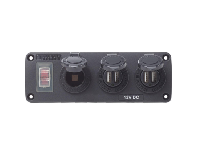 Exterior Panel, 12VDC Socket & Two USBs