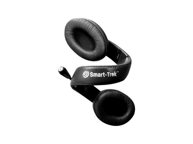 HamiltonBuhl ST2BKU Smart-Trek Deluxe Stereo Headset with In-Line Volume Control and USB Plug - Black