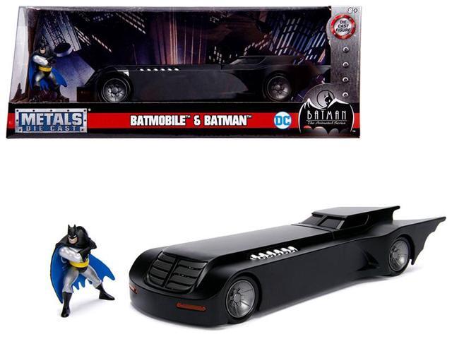 Batmobile with Batman Diecast Figure 'Animated Series' DC Comics Series 1/24 Diecast Model Car by Jada