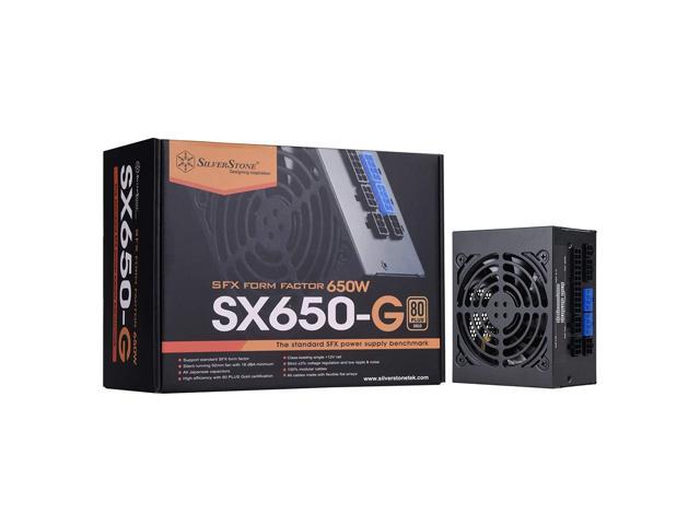 650W, SFX form factor, single +12V rails with 54.2A output, Silent 92mmFan with 18dBA, efficiency 80Plus Gold certification, fully modular cable.