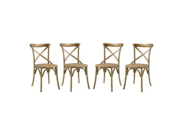 Gear Dining Side Chair Set of 4 - Natural