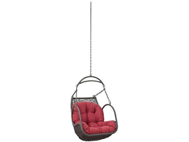 Arbor Outdoor Patio Swing Chair Without Stand - Red