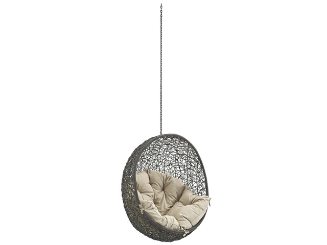 Hide Outdoor Patio Swing Chair Without Stand - Gray Beige